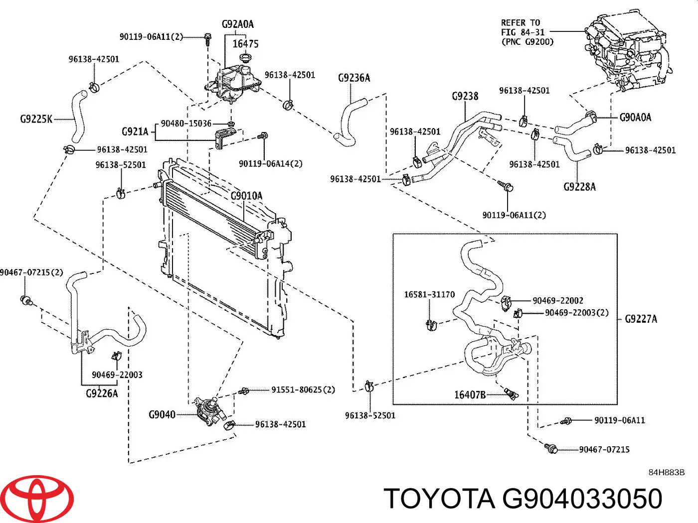 Bomba de agua eléctrica auxiliar Toyota G904033050 precio, desde 86,21 EUR