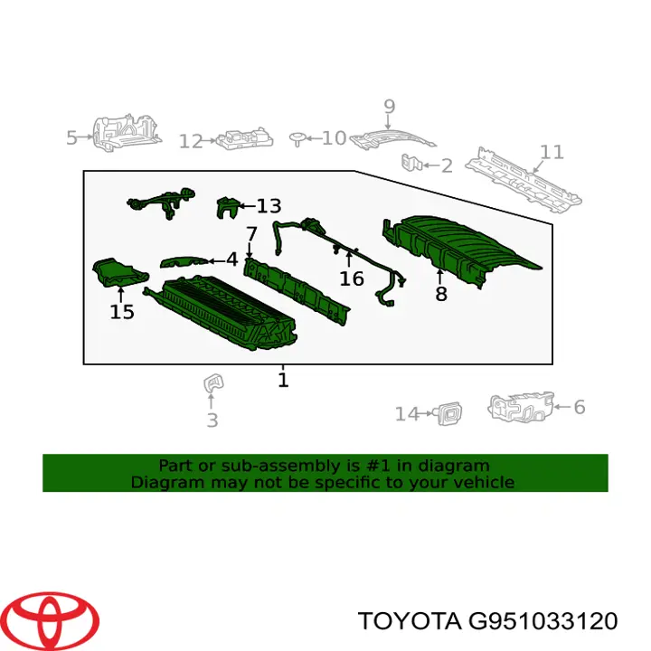 Módulo de batería de vehículo eléctrico Toyota G951033120 precio, desde 2262,22 EUR