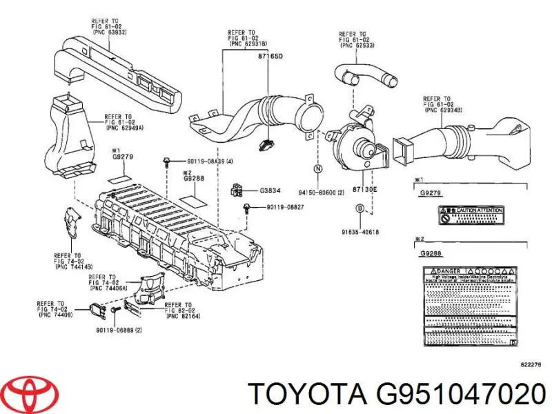 G951047020 Toyota Batería Start-Stop