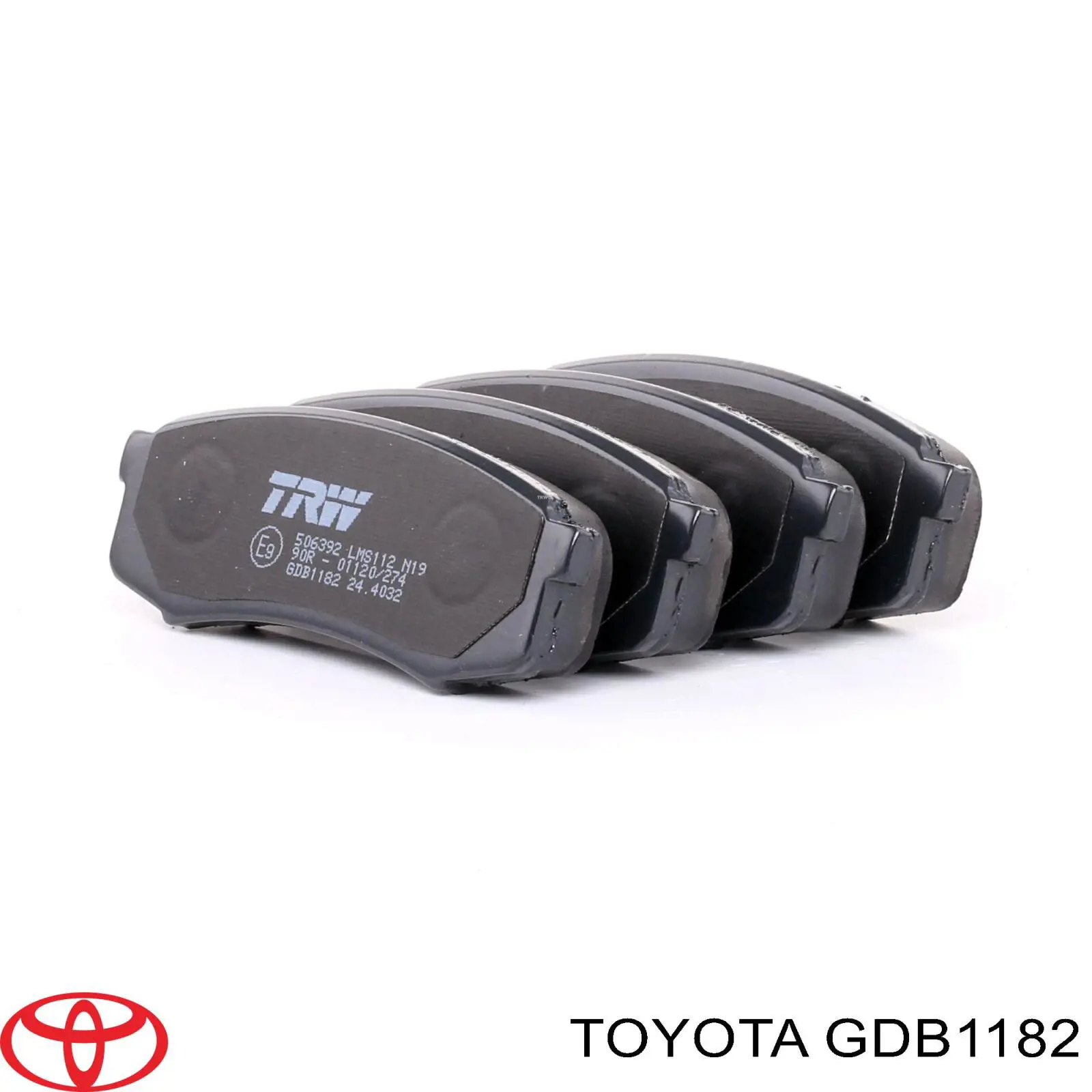 GDB1182 Toyota Pastillas freno traseras