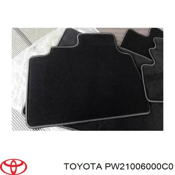 PW21006000C0 Toyota juego de esteras, delanteras + traseras