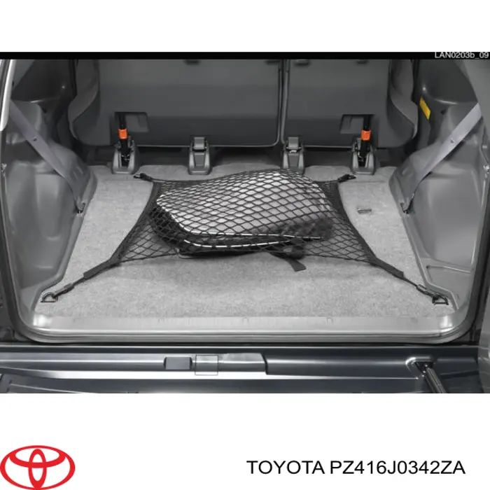 Red del maletero PZ416J0342ZA Toyota
