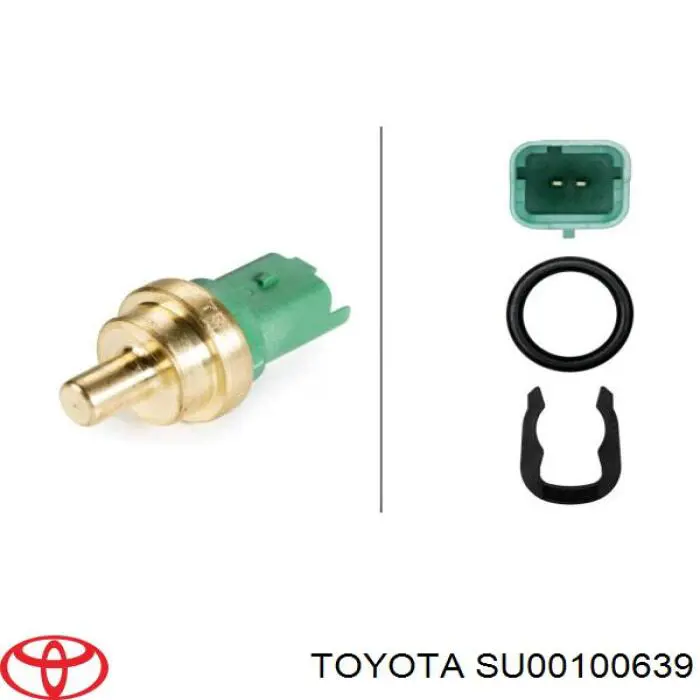 SU00100639 Toyota sensor de temperatura del refrigerante