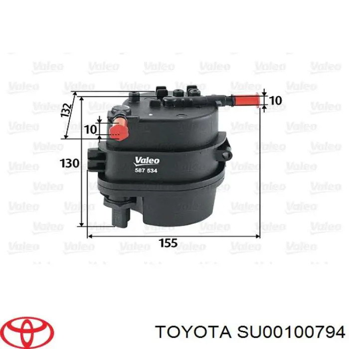 SU00100794 Toyota filtro combustible