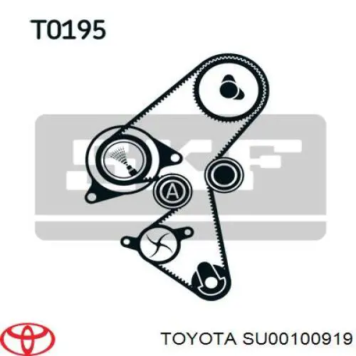 SU00100919 Toyota kit de correa de distribución