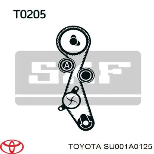 Comprar SU001A0125 Toyota Kit de correa de distribución