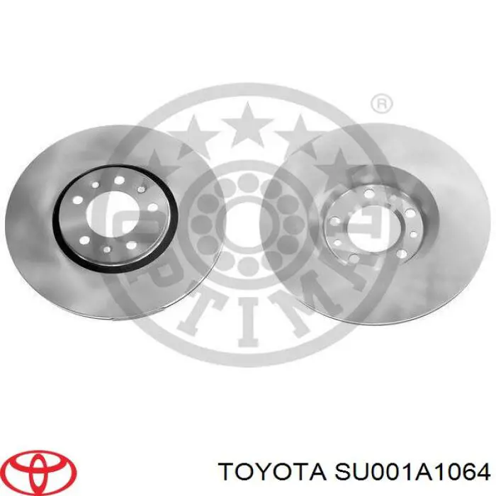 SU001A1064 Toyota disco de freno delantero