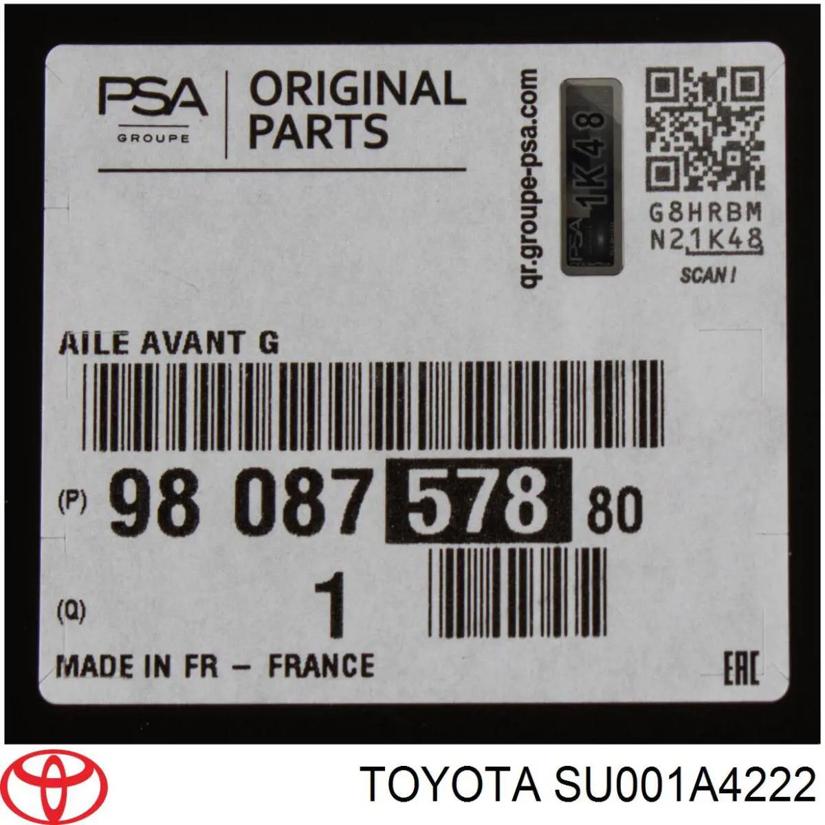 Comprar PPG10089AR Signeda Aleta delantera izquierda