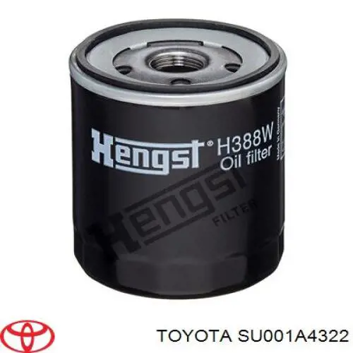 SU001A4322 Toyota filtro de aceite