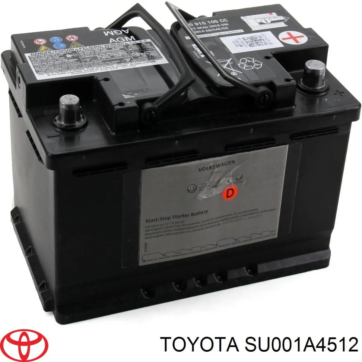 Comprar SU001A4512 Toyota Batería de coche