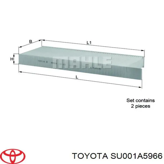 SU001A5966 Toyota Filtro antipolen