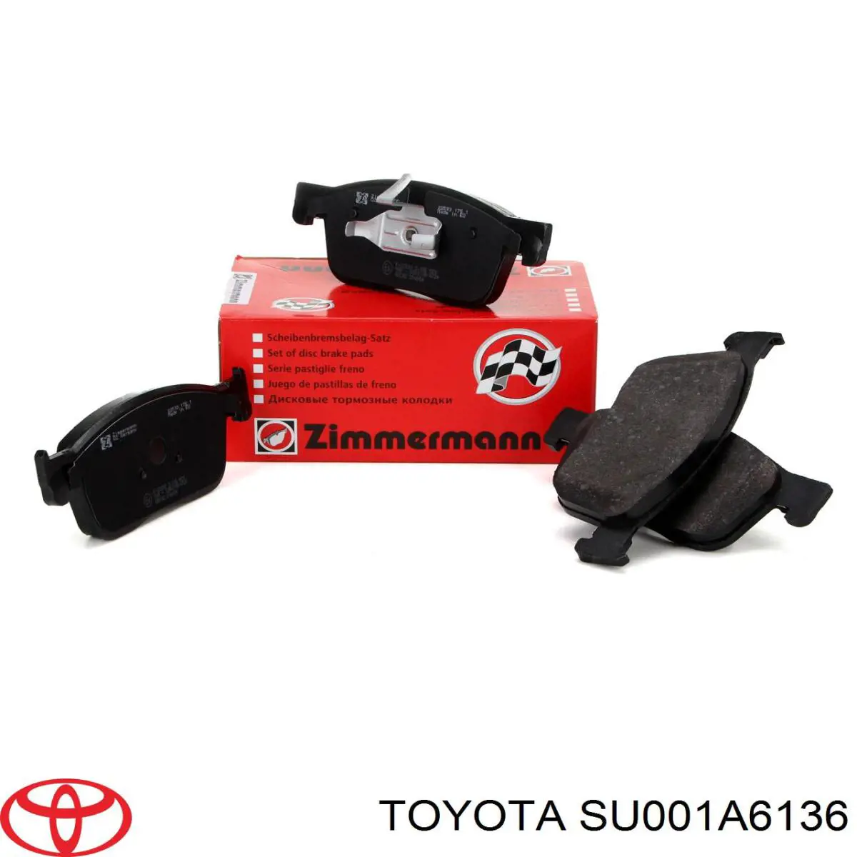 Pastillas de freno traseras SU001A6136 Toyota