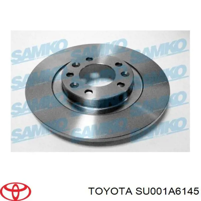 Comprar SU001A6145 Toyota Disco de freno trasero