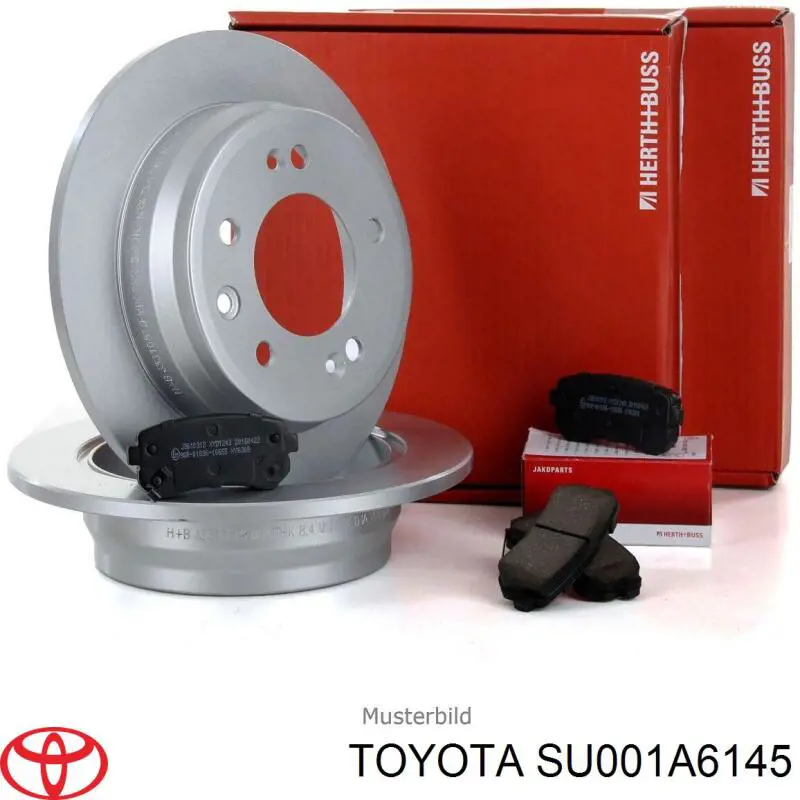 Disco de freno trasero SU001A6145 Toyota