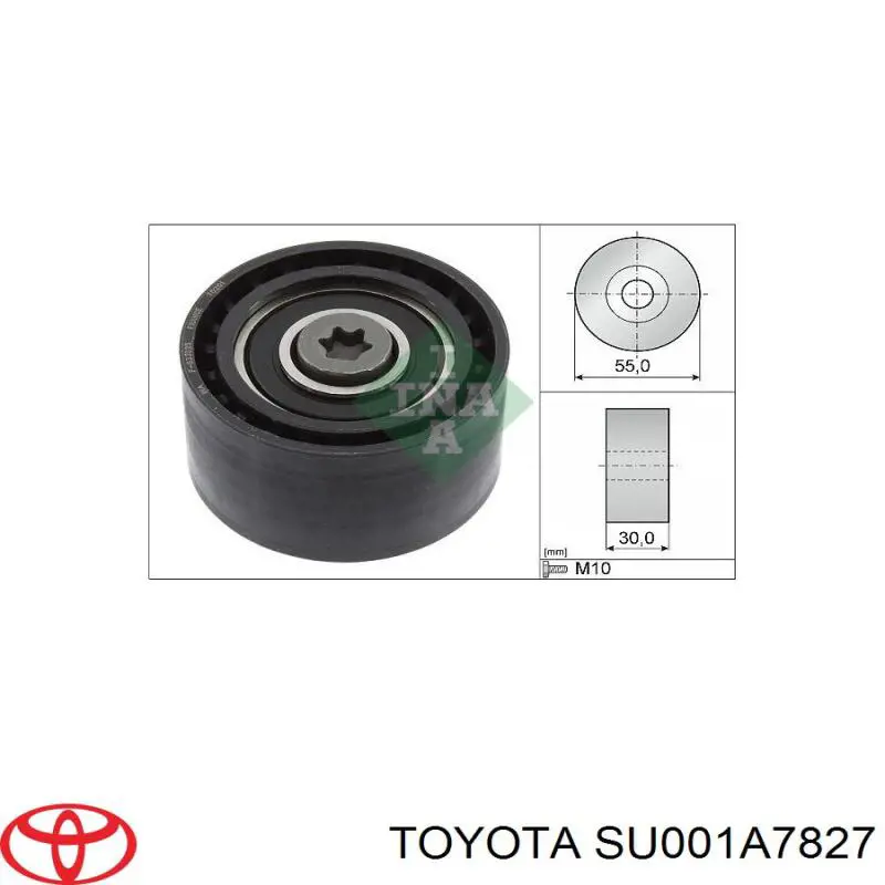 SU001A7827 Toyota rodillo, cadena de distribución