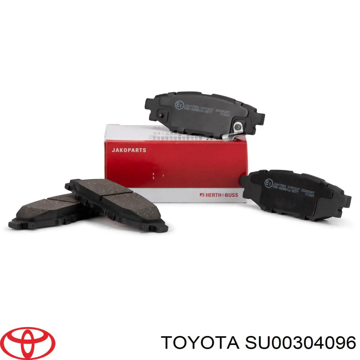 SU00304096 Toyota pastillas de freno traseras