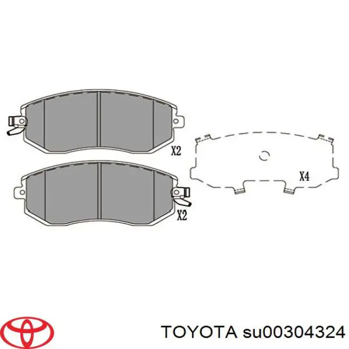 Pastillas de freno delanteras Subaru Impreza 3 GH