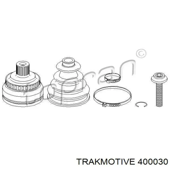 40-0030 Trakmotive/Surtrack junta homocinética exterior delantera