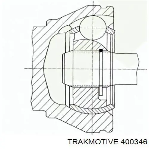 400346 Trakmotive/Surtrack junta homocinética exterior delantera