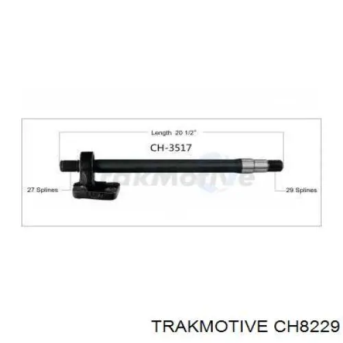 CH-8229 Trakmotive/Surtrack árbol de transmisión delantero derecho