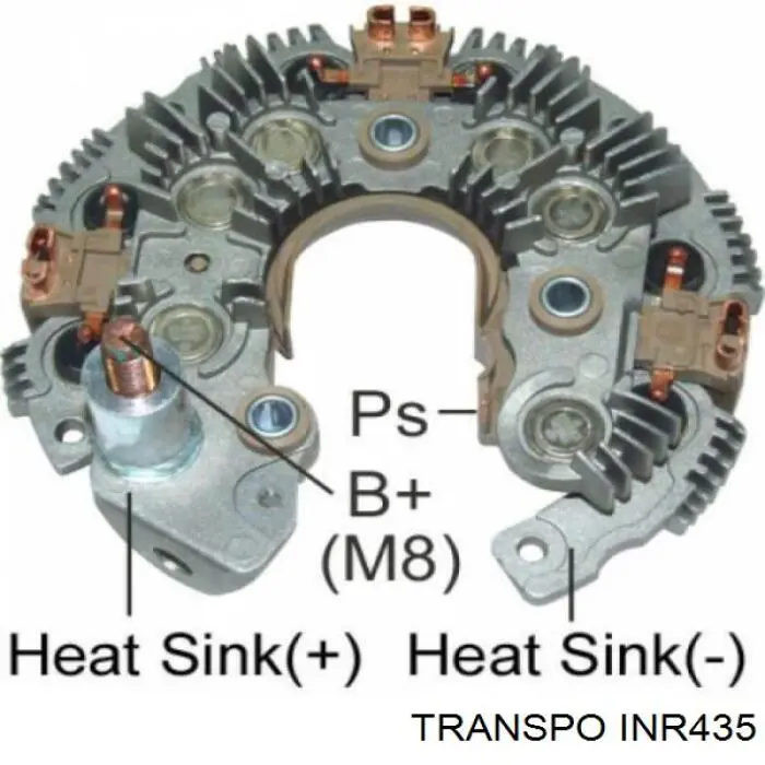 INR435 Transpo alternador diodo puente rectificador