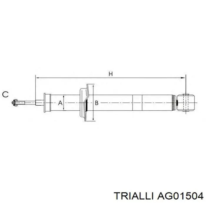 .AG01504 Trialli amortiguador trasero