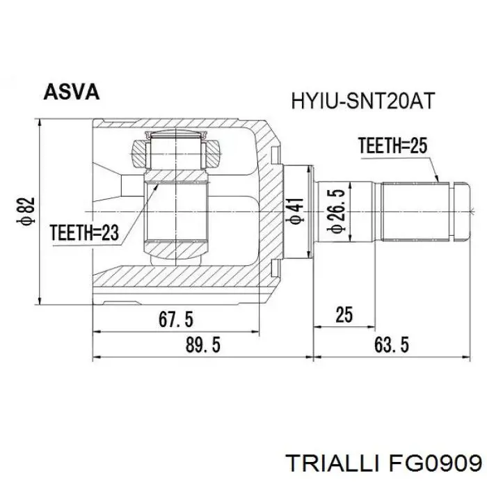 Fuelle semieje delantero exterior Toyota 0442705220