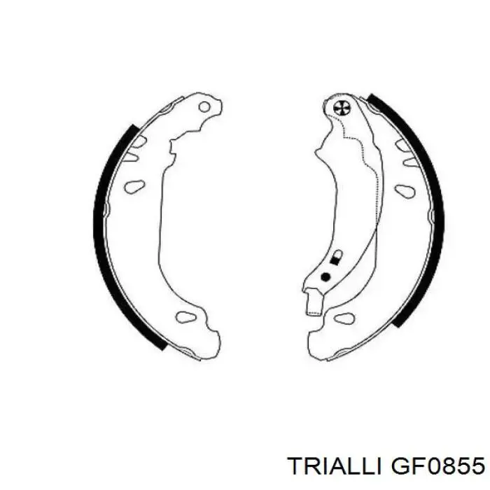 GF0855 Trialli zapatas de frenos de tambor traseras