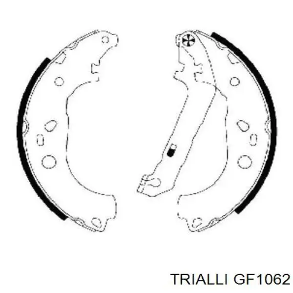 GF1062 Trialli zapatas de frenos de tambor traseras