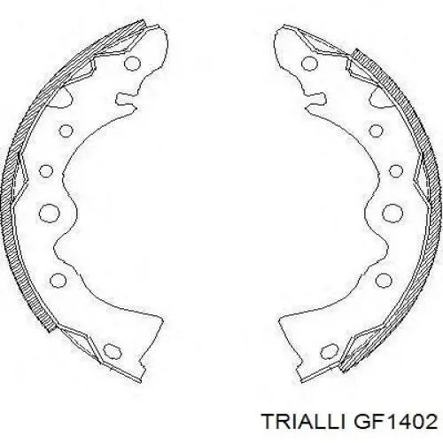 GF1402 Trialli zapatas de frenos de tambor traseras