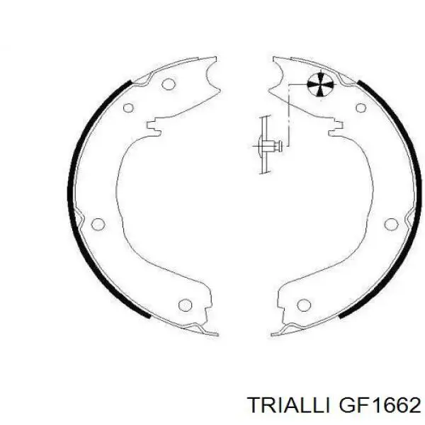 GF1662 Trialli zapatas de freno de mano