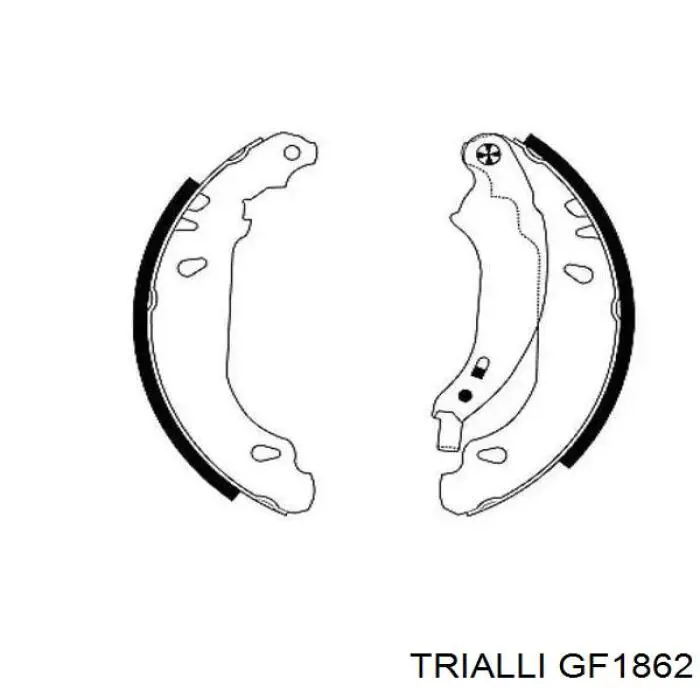 GF1862 Trialli zapatas de freno de mano