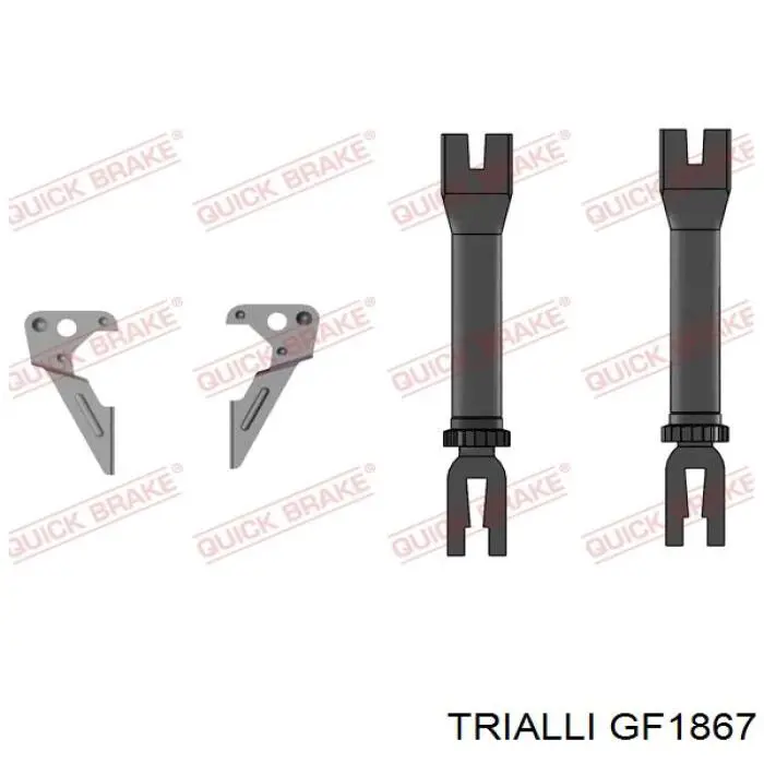 GF1867 Trialli zapatas de frenos de tambor traseras