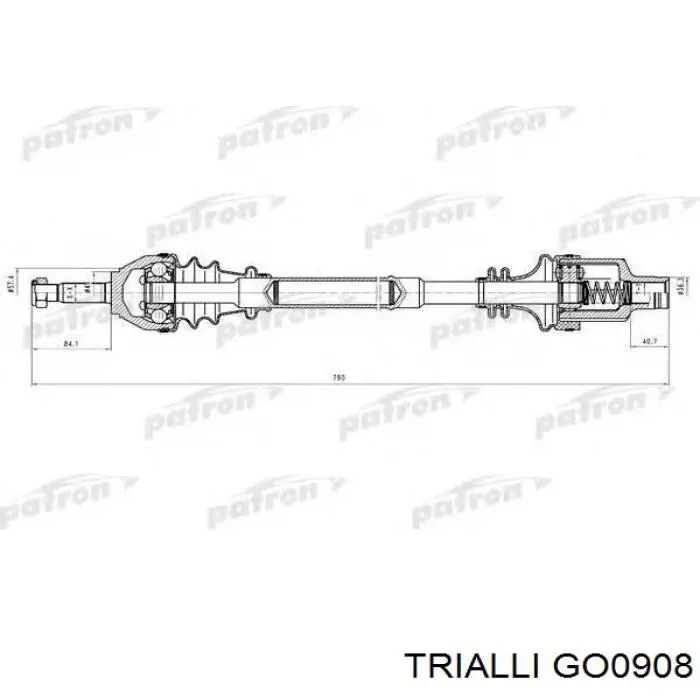 GO 0908 Trialli junta homocinética exterior delantera