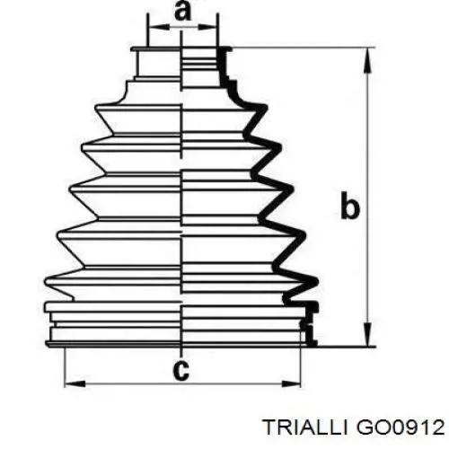 GO0912 Trialli trípode, árbol de transmisión