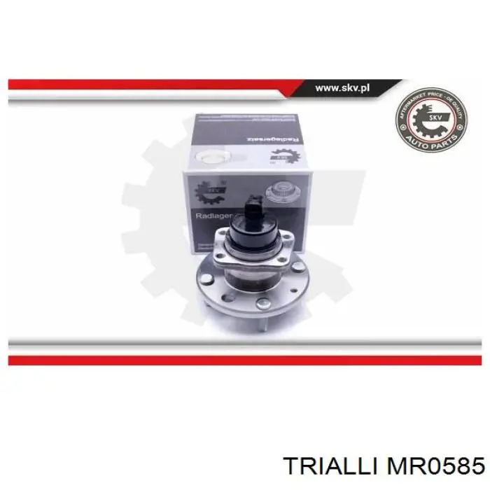 MR0585 Trialli cubo de rueda trasero