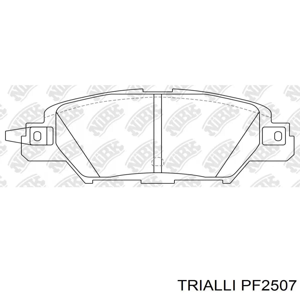 PF2507 Trialli pastillas de freno traseras