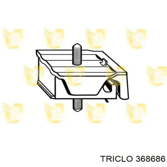 368686 Triclo soporte de motor trasero