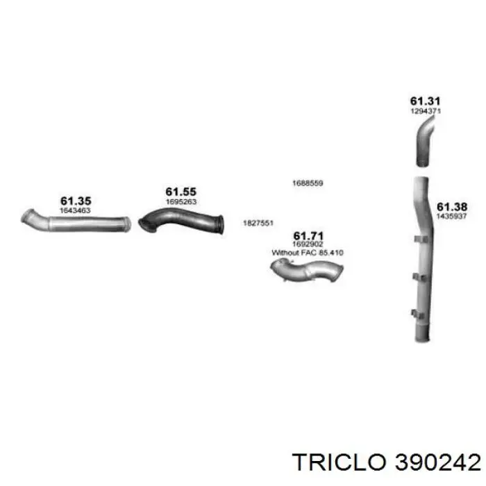 Tapa de balancines 390242 Triclo