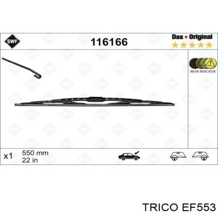 EF553 Trico limpiaparabrisas de luna delantera conductor