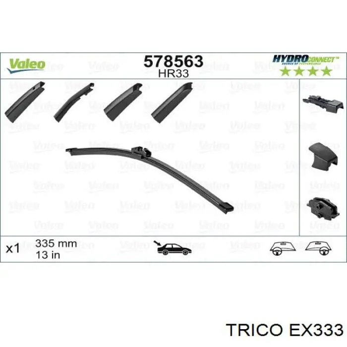 Limpiaparabrisas traseros 4373089 Ford
