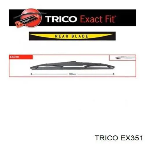 Escobilla del limpiaparabrisas trasero Trico EX351 precio, desde 12,08 EUR