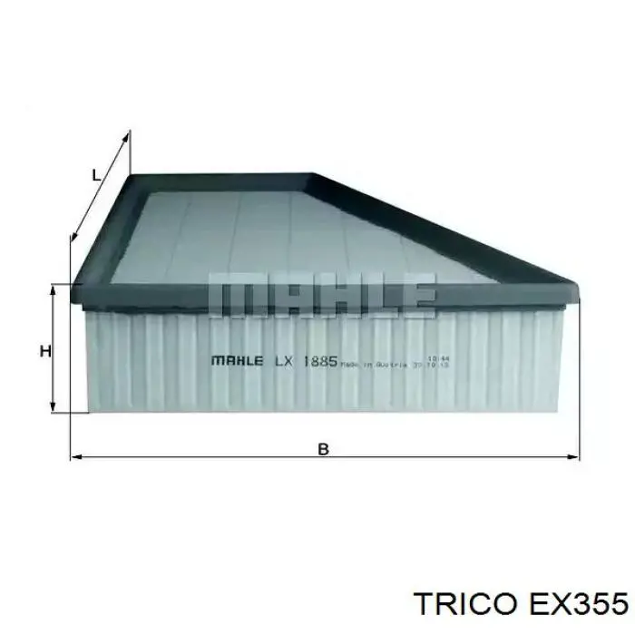 Brazo del limpiaparabrisas, trasero EX355 Trico