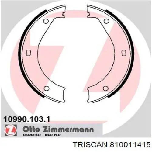 Juego de zapatas de frenos, freno de estacionamiento BMW 5 E28