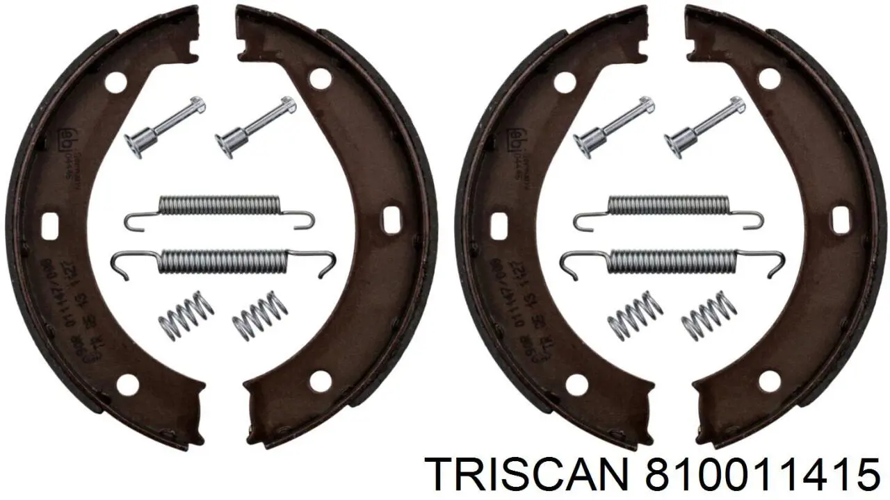 Juego de zapatas de frenos, freno de estacionamiento BMW 5 E28
