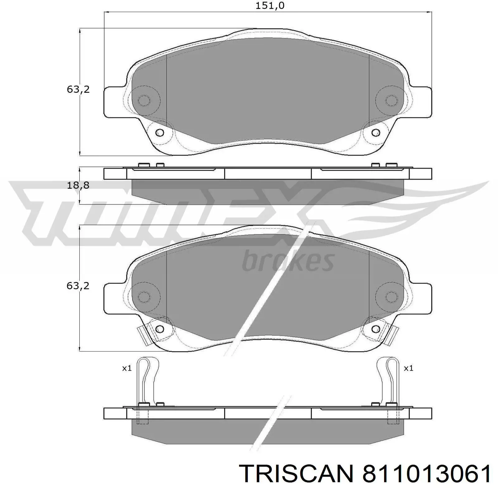 Pastillas de freno delanteras Toyota Corolla R10