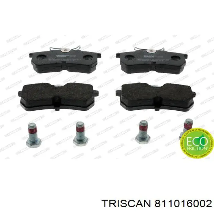 Pastillas de freno traseras FD6785A Necto