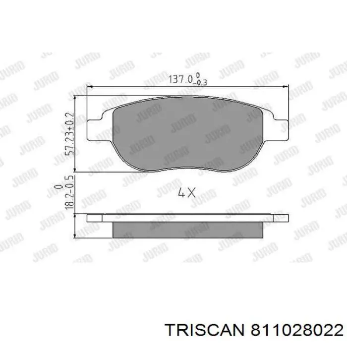 Pastillas de freno delanteras Citroen C3 1 FC