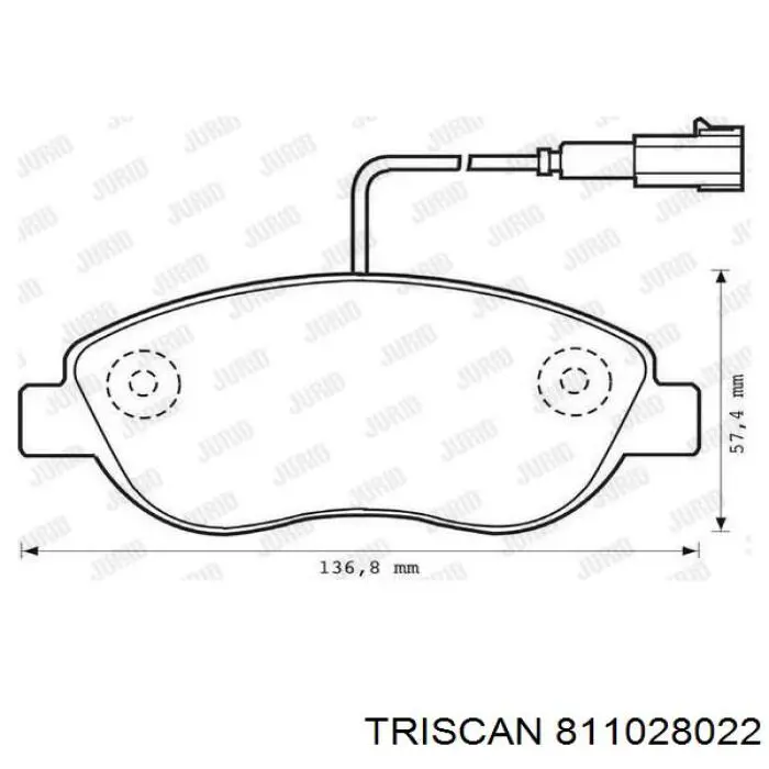 Pastillas de freno delanteras Citroen C3 1 FC