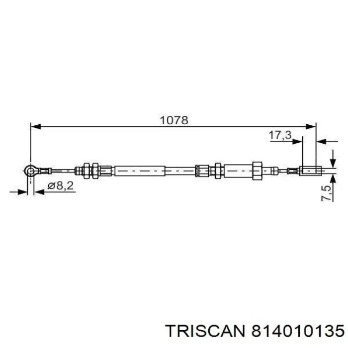Cable del freno de estacionamiento delantero Fiat/Alfa/Lancia 1336889080 precio, desde 17,95 EUR